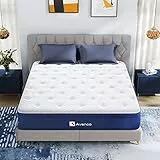 Avenco Matratze 140×200 h3, Höhe 20 cm, Bambus Holzkohle Schaumstoff Taschenfederkern Matratzen, Hohe Rückfederung, Feuchtigkeitsaufnahme und Transpiration，Öko-Tex Zertifiziert