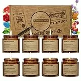 Kerzen Geschenkset für Frauen,8 Pack Duftkerzen Geschenkset,Natürliche Soja Wachs Aromatherapie Kerze, Muttergeschenke,Geburtstage, Hochzeiten, Yoga, Bad,Weihnachten Geburtstag Valentinstag Geschenke