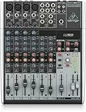 Behringer XENYX 1204USB Premium 12-Input 2/2-Bus Mixer mit XENYX Mic Preamps und Compressors, British EQ und USB/Audio Interface