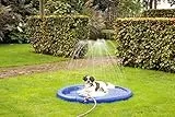 Karlie 522620 Splashy Hunde Sprinkler Matte Durchmesser: 130 cm, L, blau, 522 g