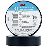 3M Temflex 165 165BK6E Isolierband Temflex 165 Schwarz (L x B) 25m x 19mm 1St.