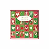 Lindt Schokolade | Mini-Tisch Adventskalender Frohes Fest 2025 | 115g | 24 verschiedene Schokoladenkugel-Überraschungen | Schokoladen-Geschenk zu Weihnachten