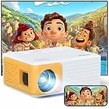 YOTON Mini Beamer, WiFi Projektor Full HD 1080P Unterstützt, Video Beamer Handy Kompatibel mit USB/HDMI/AV, Mini Projector für Handy iOS und Android/PC/PS4/PS5/Xbox Portable Projektor