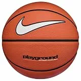 Nike Everyday Playground Basketball 8P – Outdoor Street Basketball Ball – Robuster Freizeit Basketball – Deflated geliefert, Amber/Black/White, 6