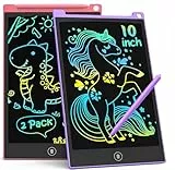 TECJOE 2-Pack LCD Schreibtablett, 10-Zoll buntes Doodle Board für Kinder, elektronische Zeichnung Tablet Zeichnung Pads, Geschenke für 3–6-Jährige (Rosa und Violett)