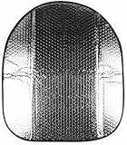 Walser Thermo-Lenkradschutz, Sonnenschutz-Lenkrad, Lenkradabdeckung-Sommer, Lenkradschutzhülle-Hitze-Auto, Lenkrad-Hitzeschutz-Auto 50x44cm Silber