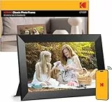 KODAK Digitaler Bilderrahmen WLAN 10.1 Zoll, HD IPS-Touchscreen Elektronischer Bilderrahmen mit 32 GB Speicher, Automatische Bilderdrehung, Teilen von Fotos oder Videos überall über App, Schwarz