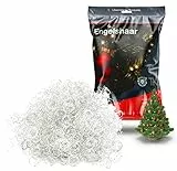 TK Gruppe Timo Klingler Engelshaar gelockt 15 gr. Lametta Silber für Weihnachten Advent Deko Dekoration