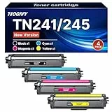 NOGIVY TN241/245 Toner Kompatibel für Brother TN241 TN245 TN-241 Toner für Toner Brother DCP 9022CDW MFC-9332CDW MFC 9142CDN MFC 9332CDW HL-3152CDW HL-3142CDW (Schwarz Cyan Gelb Magenta, 4er-Pack)