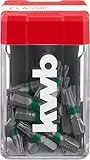 kwb Mini-Case Bit-Set T25, 25-tlg. (Aufbewahrungsbox, Spenderdeckel, 25x Bits, S2-Stahl, C 6.3-Schaft, Farbring)