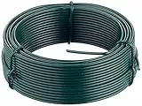 Merriway BH05777, Grün Gartendraht, kunststoffbeschichtet, 2,0 mm Durchmesser x 20 m