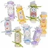 Papierdrachen 8 Bonbon Geschenkboxen Osterhasenwelt - Osterdeko - Geschenkverpackung - zum Dekorieren und Befüllen