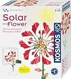 Kosmos 621476 Solar-Flower, rotierende Blütenblätter, Bewegungs-Effekt durch Solarzellen Motor und clevere Mechanik, Experimentierset für Kinder ab 8 Jahre, DIY, Sonnenenergie