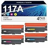 117A Toner Set 117A Kompatibel für HP 117A für Toner HP Color Laser MFP 178nwg MFP 179fwg 178nw 179fnw 179 178 Laser 150a 150nw 150w W2070A W2071A W2072A W2073A (1 Schwarz, 1 Cyan, 1 Magenta, 1 Gelb)
