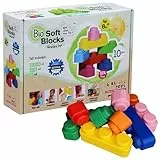 GERARDO'S Motorikspielzeug Bunte Weiche Bausteine zum Stapeln und Türme Bauen - Bauklötze für 6 Monate Oder Mehr, für Kreativität und Spielerisches Lernen, BPA-FREI (Blocks, 10, Stück)