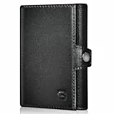 GITYGAO Slim Wallet mit Münzfach I Geldbeutel mit RFID Schutz I Kartenetui bis 10 Karten I Mini Portemonnaie für Herren und Damen I Geldbörse