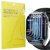 Blueshaweu Schutzfolie Kompatibel mit YYKY AMOLED 2,04“ Smartwatch ET585, HD klar Flexible TPU Displayschutzfolie [6 Stück] Kompatibel für YYKY ET585 Smartwatch 2,04“ (transparent)