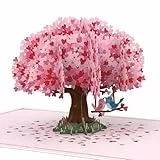 papercrush® Pop-Up Karte Herzbaum mit Turteltauben - 3D Geburtstagskarte für Frauen und Männer, Romantische Glückwunschkarte zum Hochzeitstag, Liebeskarte zum Jahrestag, Ich Liebe Dich Karte