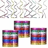270 Meter Luftschlangen Geburtstag,9 Farben Silvester Luftschlangen Metallic,Partydekorationen,Geschenkband Glitzer,Geburtstags Deko,Hochzeit Deko,Ballonband Und Silvesterdekoration