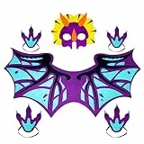 Oblique Unique® Drachen Kostüm Accessoire Set - Drache Flügel Maske und Pfoten für Halloween Karneval Fasching Motto Party als Verkleidung zum Spielen