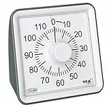 TFA Dostmann Visual Timer, 38.2043.10, Eieruhr, zum Zeitmanagement, Küchentimer,Timer mit Alarm, Restzeitanzeige, L 78 x B 48 x H 78 mm