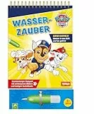 PAW Patrol Wasserzauber - Wassermalbuch ab 3 Jahre: Wasser Malbuch mit nachfüllbarem Wassertankstift I Geschenk für Jungen und Mädchen