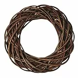 Rayher Hobby Rayher 65007000 Weidenkranz ungeschält, ca. 25 cm ø, Höhe ca. 6 cm, Adventskranz, Türkranz, Naturkranz, Weidenring, Kranz aus Weide, Natürlich