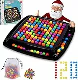 DKIIL NOIYB Schachbrett Doppelduell, Intellektuelles Schachbrett, Kugel Schach Elimination Brettspiel, Rainbow Ball Dual Duel, Intellectual Chessboard für Kinder und Erwachsene (120pcs)