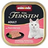 animonda vom Feinsten Katzenfutter nass mit Putenherzen (32 x 100g), getreidefreies Katzenfutter nass ohne Zucker, mit frischen, fleischigen Zutaten