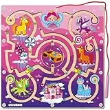 QUOKKA Magnet Kinderspielzeug ab 2 3 Jahren - Montessori Labyrinth Einhorn Reisespiele ab 3 4 5 Jahren - Holz Lernspiele für Autofahrt - VER.2 VERBESSERT