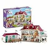 SCHLEICH 42416 Großer Pferdehof mit Wohnhaus und Stall, für Kinder ab 5 Jahren, Horse Club - Spielset