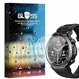 MBROS Kompatibel mit [3 Stück] 9H Displayschutz aus gehärtetem Glas, kompatibel mit IFMDA Smartwatch für Herren, 3,7 cm (1,45 Zoll), S100 (3 Stück)