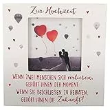 Depesche 11130-045 3D Klapp-Karte mit Musik und Licht, Glückwunsch-Karte zur Hochzeit, ca. 15,5 x 15,5 cm groß, Hochzeits-Karte inkl. passendem Umschlag, innen und außen bedruckt