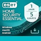 ESET HOME Security Essential 2025 | 5 Geräte | 1 Jahr | inklusive Sicheres Banking & Surfen, Sicheres Heimnetzwerk, Webcam-Schutz | Windows, macOS und Android | Aktivierungscode per E-Mail
