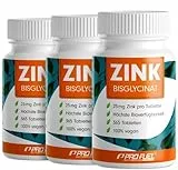 Zink 25mg - 3x365 Tabletten (vegan) mit Zinkbisglycinat (Zink-Chelat) für höchste Bioverfügbarkeit - laborgeprüft mit Zertifikat - optimal hochdosiert - Vorratspack für die Familie - ProFuel