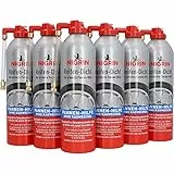 NIGRIN Reifendicht, 6 x 500 ml, sofortige Pannenhilfe, Reifendichtmittel repariert Löcher im Reifen im Handumdrehen ohne Montage