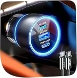 LISEN 170W Zigarettenanzünder USB C, für MacBook Pro KFZ Ladegerät USB C Autoladegerät, [PD 140W & 240W C-C Kabel] Fast Car Charger für iPhone 17 16 15 Pro Max Galaxy S24 S25 Android Switch 2