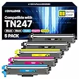 ECHALLENGE tn247 tn243 Kompatibel für Brother TN-243CMYK Toner für Toner Brother MFC L3750CDW L3770CDW MFC-L3750CDW TN 243CMYK TN-247 Toner DCP-L3550CDW HL-L3210CW 2026er-Chip-Generation
