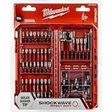 Milwaukee SHOCKWAVE - 75-teiliges - schlagfestes Bit Set Impact Duty 4932492008 Bitsatz (TX-, PZ-, PH-, HEX-, TXBO-, Zubehör für Schlagschrauber und Schraubendreher)