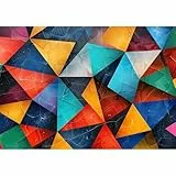 MISITU Klassische Puzzle 1000 Teile für Erwachsene 1000 Geometrische Kunst Puzzles für Kinder ab 14 Jahren