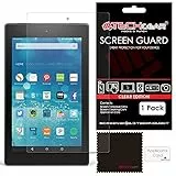 TECHGEAR Displayschutz für Amazon Fire HD8 mit Alexa (8,0 zoll) - Ultra Klare Schutzfolie für Amazon Fire HD 8 2018/8. Gen, 2017/7. Gen, 2016/6. Gen und 2015/5. Gen.