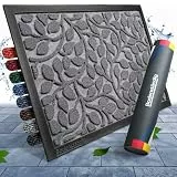Bodenständig® Fußmatte außen und innen [robust] - Saubere Schuhe Dank geriffelter Oberseite - Perfekte Größe 40x60cm Grau - Fussmatte aussen Türmatte Haustür fussabstreifer innen Bereich