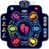 maysida Bluetooth Tanzmatte Kinder Spielzeug für Kinder ab 3-12 Jahre mädchen, Musikmatte mit 6 Tasten, 9 Schwierigkeitsstufen, 3 Modi, Kreative Weihnachts Geburtstagsgeschenke für 4-8-jährige Mädchen