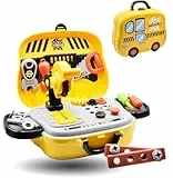 Kinder Werkzeugkoffer Spieleset Kreissäge Koffer Werkzeug mit Rollen
