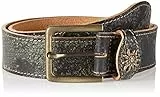 Werner Trachten Unisex Gürtel Trachtengürtel, Gr. 95 cm, Braun (oliv braun antik 101)