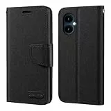 Shantime Oxford Stoff Flip Wallet Hülle Kompatibel mit SPC Zeus 2 Pro, Robuste Magnetische Hülle mit Kartenfächern und Standfunktion(Schwarz)
