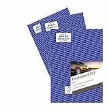 AVERY Zweckform 223-3 Softcover Fahrtenbuch PKW (Finanzamt anerkannt, DIN A5 210x148mm, 80 Seiten|858 Fahrten, Deutschland & Österreich, Abgrenzung privater/geschäftlicher Fahrten) 3er-Pack