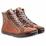 Magical Shoes Barfußstiefel für Herren, Barfußschuhe mit Wollfutter, Lederschuhe Herbst & Winter, Stiefel warm, minimalistische Halbstiefe, Gr. 43, Alaskan Buffalo Chestnut