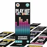 ATM Gaming - PlayHit Gesellschaftsspiel – Das Musikquiz der 90er und 2000er – Party- und Kartenspiel für Erwachsene und Familien – für 2 bis 10 Spieler ab 16 Jahren