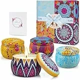 Yinuo Candle Geschenke für Frauen, Duftkerzen Geschenkset für Frauen, 4 * 5,56 Oz Sojawachs Aromatherapie Kerzen für Muttertag,Weihnachten,Geburtstag, Valentinstag, Bad, Yoga